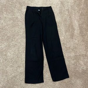 Lightly worn Old Navy Tall Black Linen Work Pant